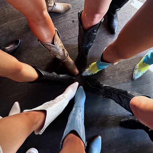 Denim Cowboy Boots - Picture 5 of 6